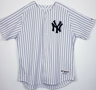 Rare Majestic Authentic Pro York Yankees Derek Jeter Home Jersey Size 56
