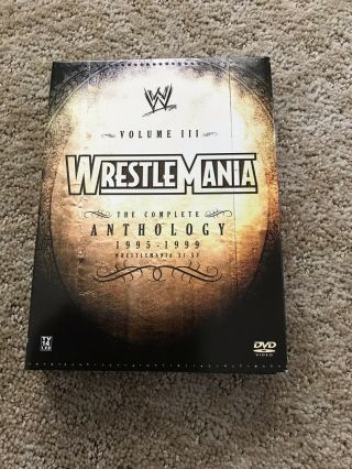 Wwe - Wrestlemania Anthology: Vol.  3 (dvd,  2005,  5 - Disc Set) 11 - 15 Rare,  Oop