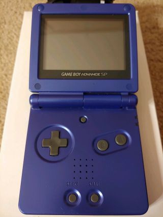 Nintendo Gameboy Advance SP Cobalt Blue Handheld Pokemon Leaf Green RARE 4