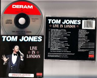 Tom Jones Live In London Cd Rare (sample/promo Label) Deram Germany 1967/1989?