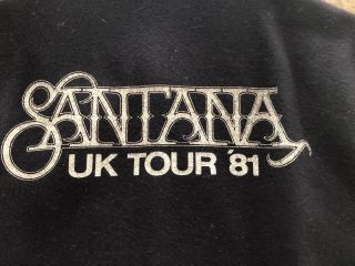 Vintage Santana Tour 81 Jacket Mel Bush Concerts Rare