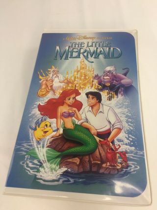 The Little Mermaid Rare Banned Penis Cover Vhs Disney Black Diamond Classics