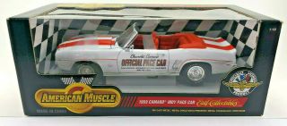 Ertl American Muscle 1969 Camaro Indy Pace Car White 1:18 Supercar Rare Limited
