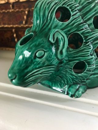 Rare 19th Century Wedgwood Majolica Pottery Hedgehog Crocus Pot 8
