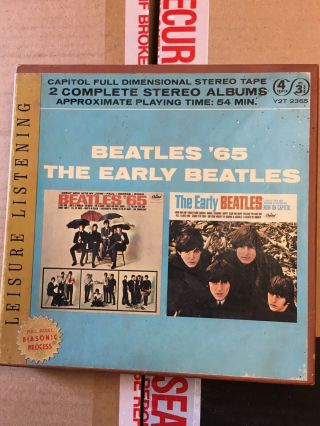 Rare The Beatles 65 The Early Beatles Album 4 Track Reel To Reel Tape