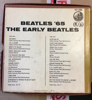 Rare The Beatles 65 The early Beatles album 4 Track reel to reel tape 3