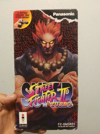 Street Fighter 2 Turbo For Panasonic 3do - Big Box.  Complete.  Very Rare