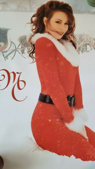 Last One Rare Mariah Carey 1994 Christmas Album Promo Poster 24x36