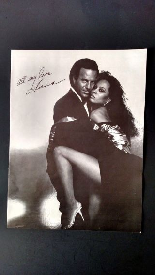 Diana Ross & Julio Iglesias (1984) Rare Print Promo Poster Ad