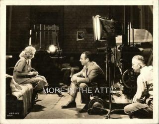Ray June Jean Harlow Rare Orig Bts Behind The Scenes Riffraff Production Still