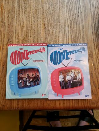 The Monkees Season 1 And 2 11 Dvd Complete Set Rhino Release Rare Oop 1 - Owner