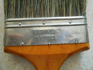 5 Rare oversize Vintage Horsehair and Bristle paint and stencil brushes 3