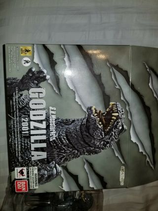 Bandai S.  H.  Monsterarts Godzilla 2001 Gmk All - Out Attack Rare