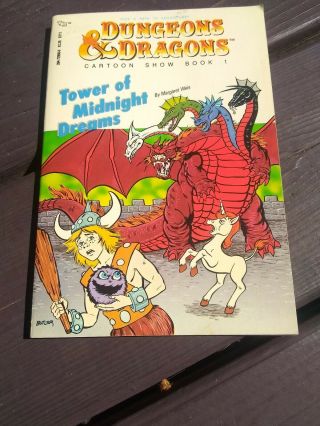 Dungeons & Dragons Cartoon Show Book Tower Of Midnight Dreams Vol.  1 Rare