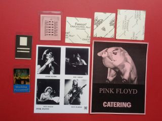 PINK FLOYD,  Animals,  promo photo,  6 Backstage passes,  Door sign,  RARE Originals 2