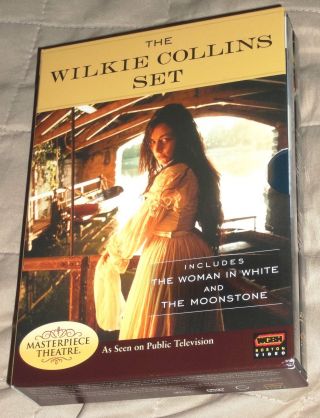 Wilkie Collins Set - The Woman In White & Moonstone 2 Dvd Set Rare - Closed Caption
