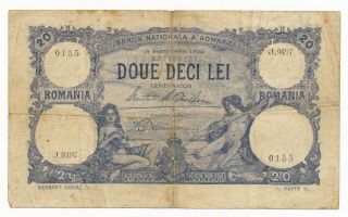 Romania 20 Lei 1929 Note Rare