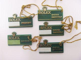 Rolex Vintage 70 - 80s Oyster Big Crown Swimpruf Green Hang Tag - Rare