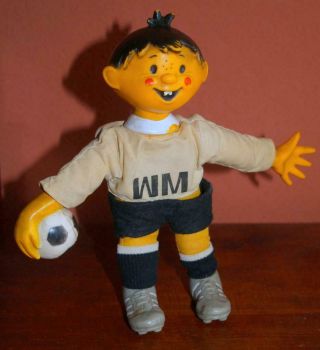 Fifa World Cup 1974 Germany - Rare Mascot Hermann Doll Figure 22cm Tip Tap