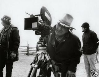 John Wayne The Cowboys Rare Candid 8x10 Duke Filming 16mm Behind The Scenes