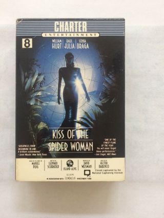 Kiss of the spider Woman Video 8 Movie Rare Raul Julia William Hurt 2
