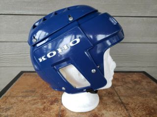 Vintage Koho Blue Ice Hockey Helmet Junior Rare Made Canada Great