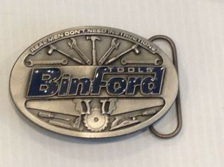 Binford Tools Belt Buckle.  From The Home Improvement Show.  Very Rare.