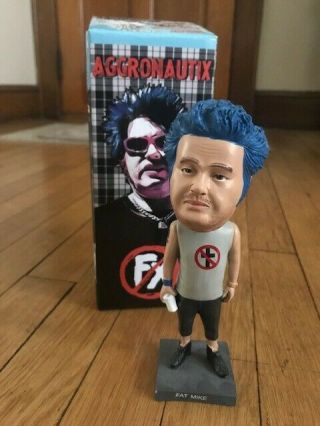 Aggronautix Fat Mike Bobblehead Throbblehead With Pin Nofx Rare Green Day Afi