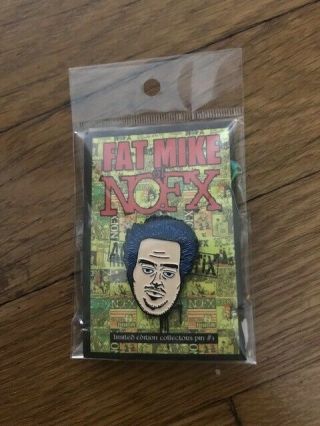 Aggronautix Fat Mike Bobblehead Throbblehead With Pin NOFX Rare Green Day AFI 4