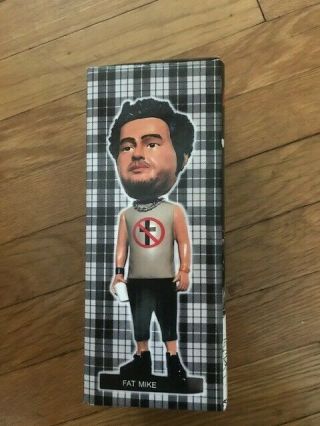 Aggronautix Fat Mike Bobblehead Throbblehead With Pin NOFX Rare Green Day AFI 6