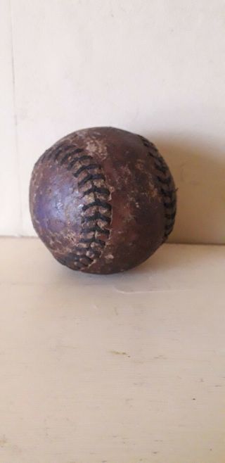 Antique / Vintage Baseball Hand Sewn Very Old And Rare
