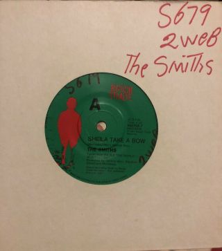 The Smiths Sheila Take A Bow Australian 45 7” Vinyl Rare Morrissey