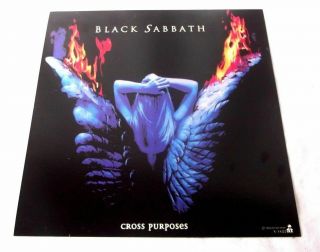 Black Sabbath Cross Purposes Rare One Sided Poster Promo Flat 12x12