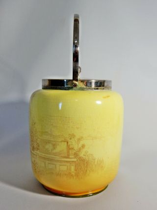 RARE Antique Art Deco Royal Doulton Romeo Biscuit Cookie Barrel Jar Shakespeare 2