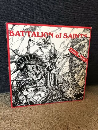 Battalion Of Saints Second Coming Lp Rare 1984 Sd Hardcore Punk Kbd Ex,
