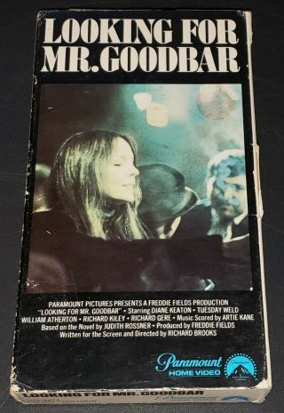 Looking For Mr.  Goodbar Vhs Rare Oop 1980 Paramount Flipbox 1st Release