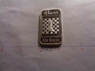 The Queen Chess Piece 1975 Madison 999 Silver Bar Rare Only Few On Ebay E