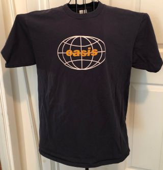 Oasis All Around The World Rare Vintage Usa & Canada Concert T - Shirt 