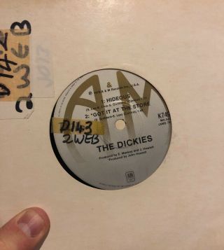 The Dickies Banana Splits Tra La La Song Australian 45 7” Rare Punk 2