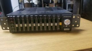 Pyramid Se801 Vl - Led Graphic Equalizer Booster 10 Band Old School Rare Hifi