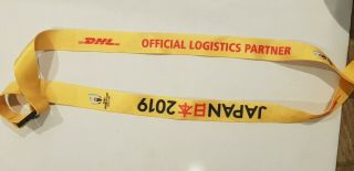 Rugby World Cup Japan 2019 - Dhl Official Partner - Branded Lanyard - Rare