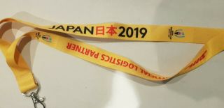 RUGBY WORLD CUP JAPAN 2019 - DHL OFFICIAL PARTNER - BRANDED LANYARD - RARE 2