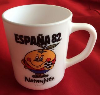 Rare Espana 82 Ceramic Mug Spanish World Cup Football Memorabilia Spain Vgc