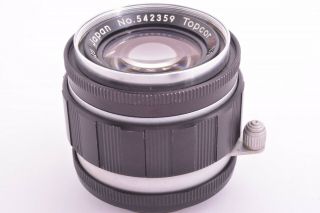 Rare Tokyo Kogaku Topcor - S lens 50mm/F2 Leica 39mm LMT screw mount 542359 2