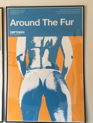 Deftones Around The Fur Serigraph 234 (poster Rare Lithograph) 24x36” Rare
