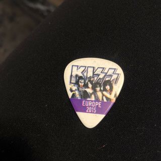 Kiss Europe 2015 Tour Rare Paul Stanley Guitar Pick Autographed Signed Rare