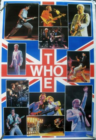 Rare The Who 1983 Vintage Big Door Size Music Poster