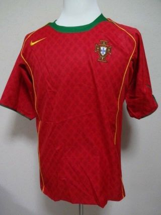 Portugal 100 Soccer Football Jersey Shirt M 2004 - 2005 Home Rare