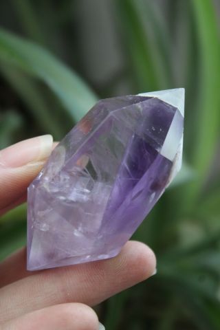 Rare Natural Purple Amethyst Quartz Crystal Dt Wand Point Healing 60g