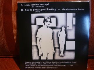 The White Stripes - Lord,  Send Me An Angel ULTRA RARE 7  (Sympathy for 2
